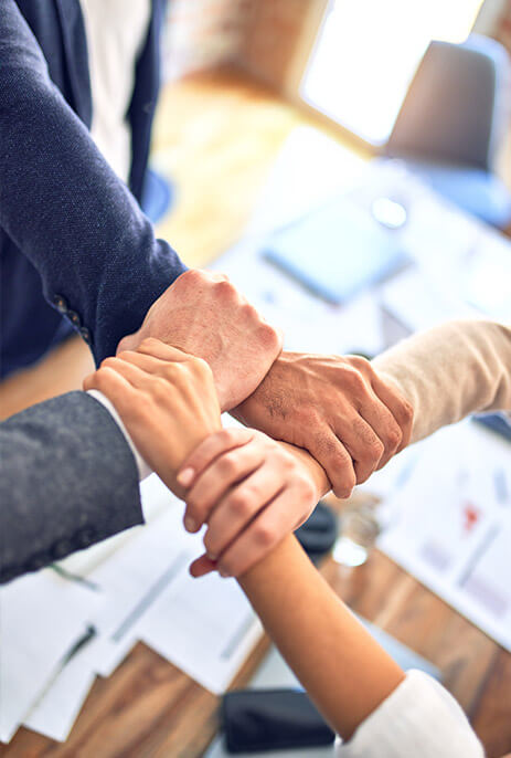 Image of people holding hands